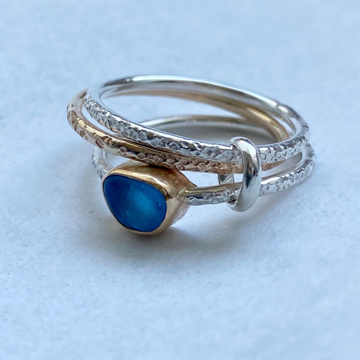 Ternion Tides Sea Glass Ring