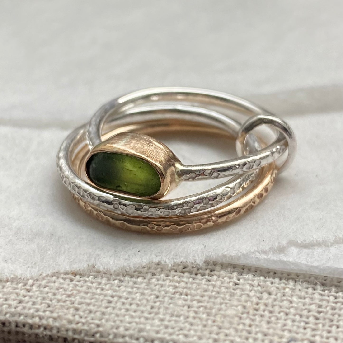 Ternion Tides Sea Glass Ring