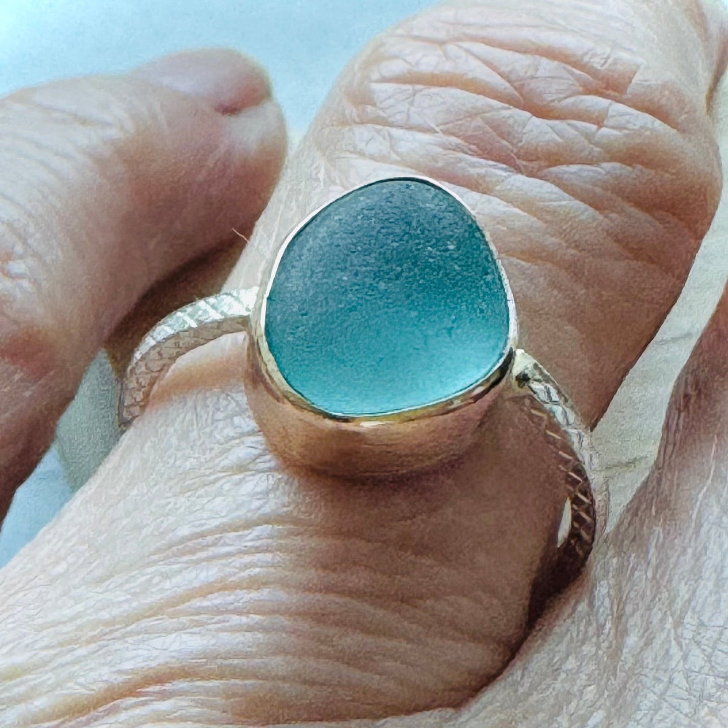 The Nebula Ring | Sea Glass Ring