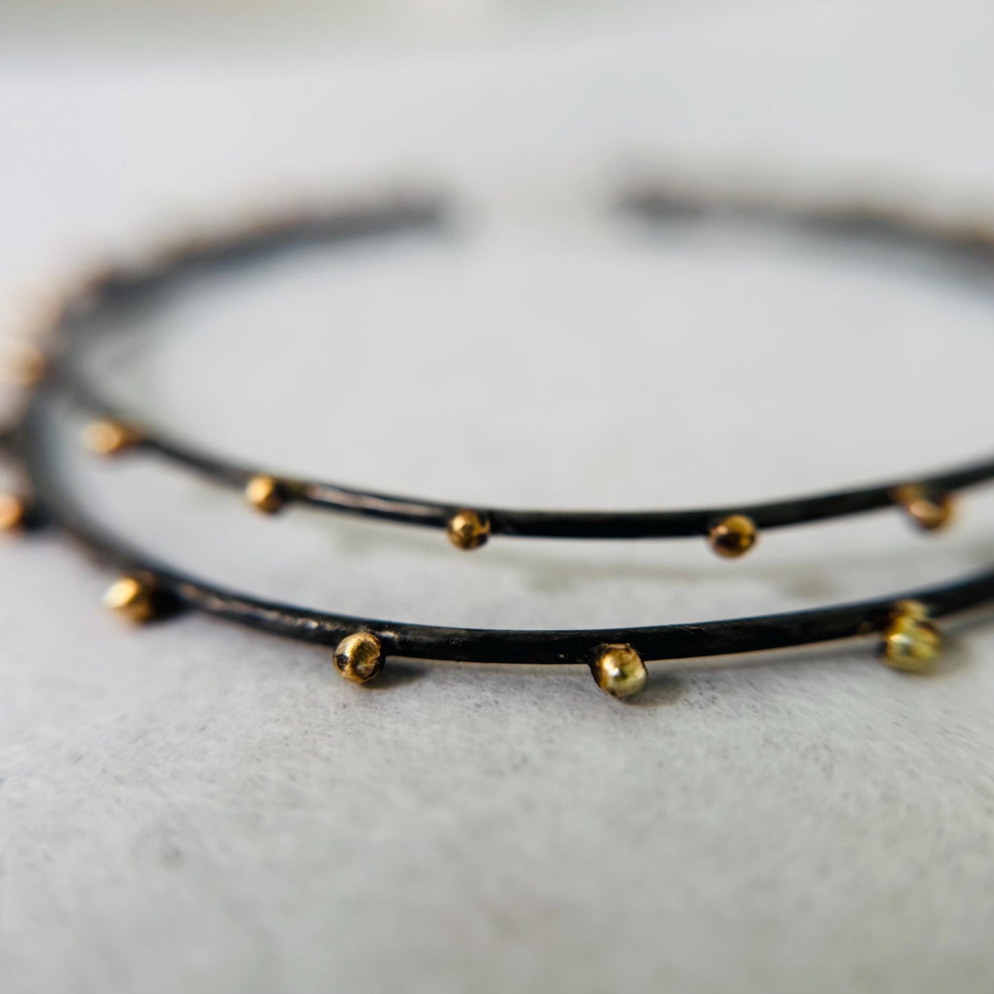 The Classic Hoops with Gold Accents