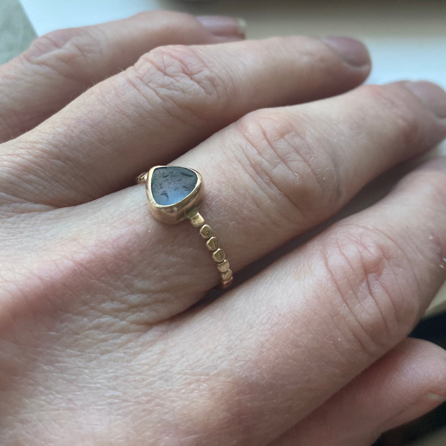 The Repetition Band | Sea Glass Ring