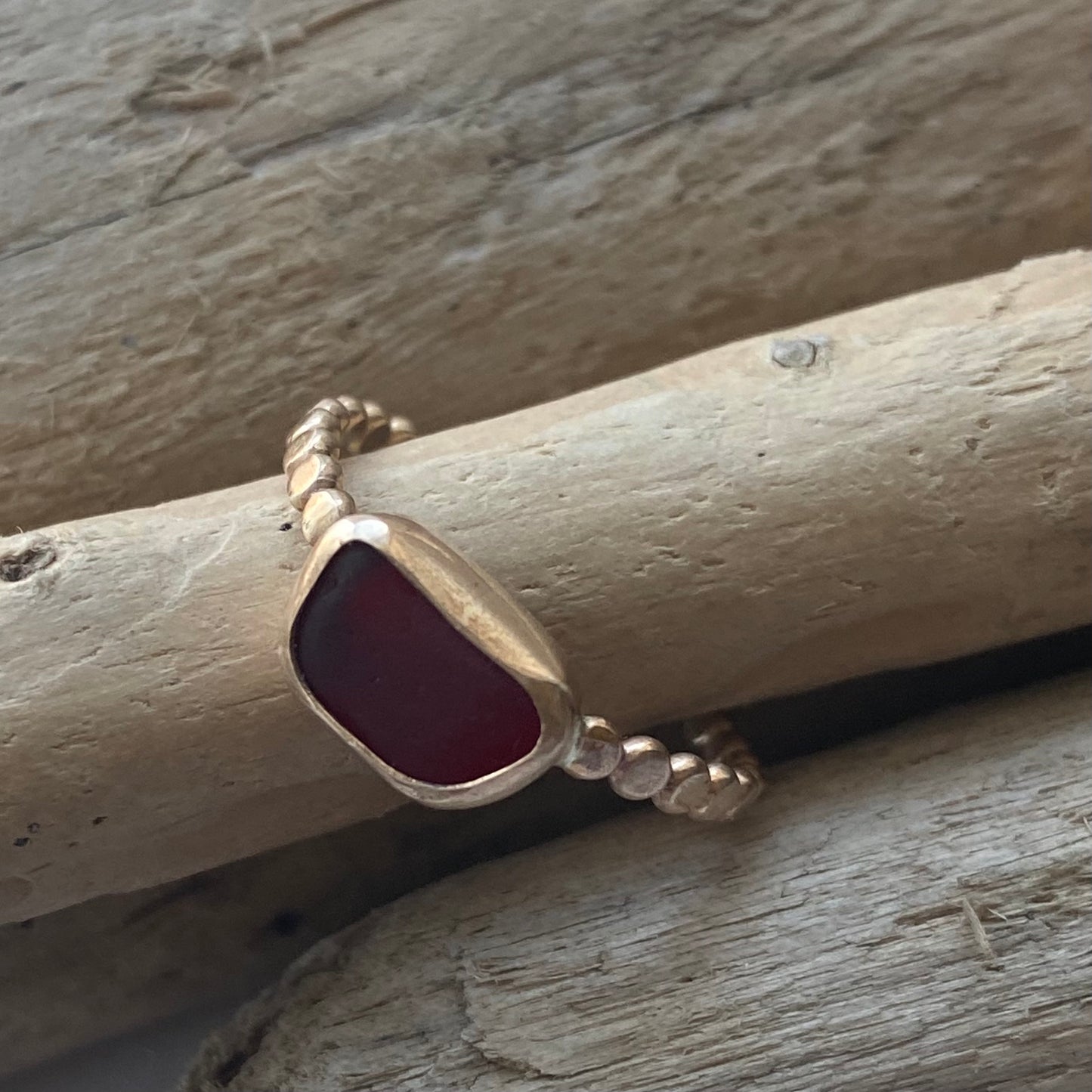 The Repetition Band | Sea Glass Ring