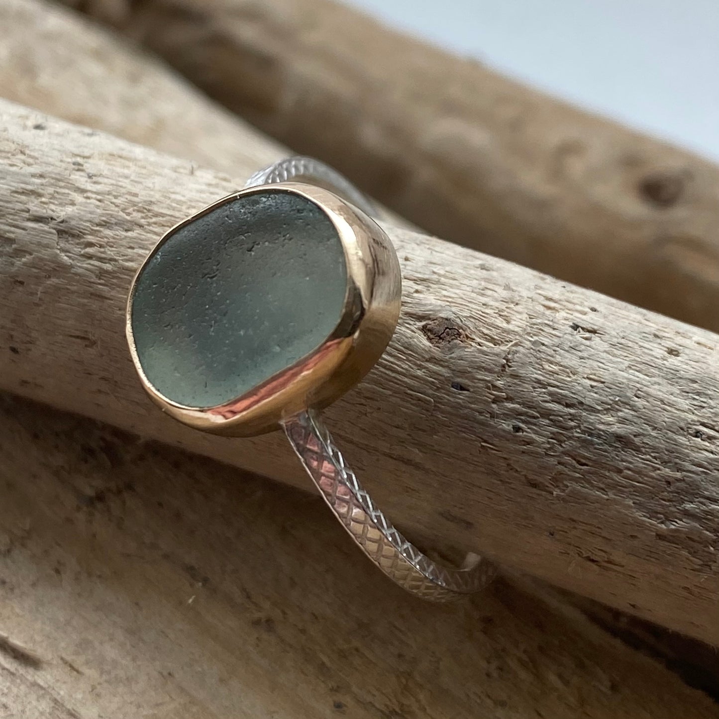 The Dedication Band | Sea Glass Ring