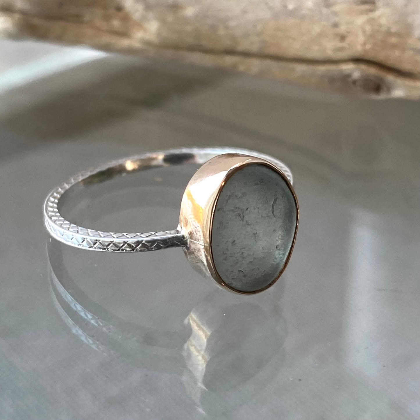 The Dedication Band | Sea Glass Ring