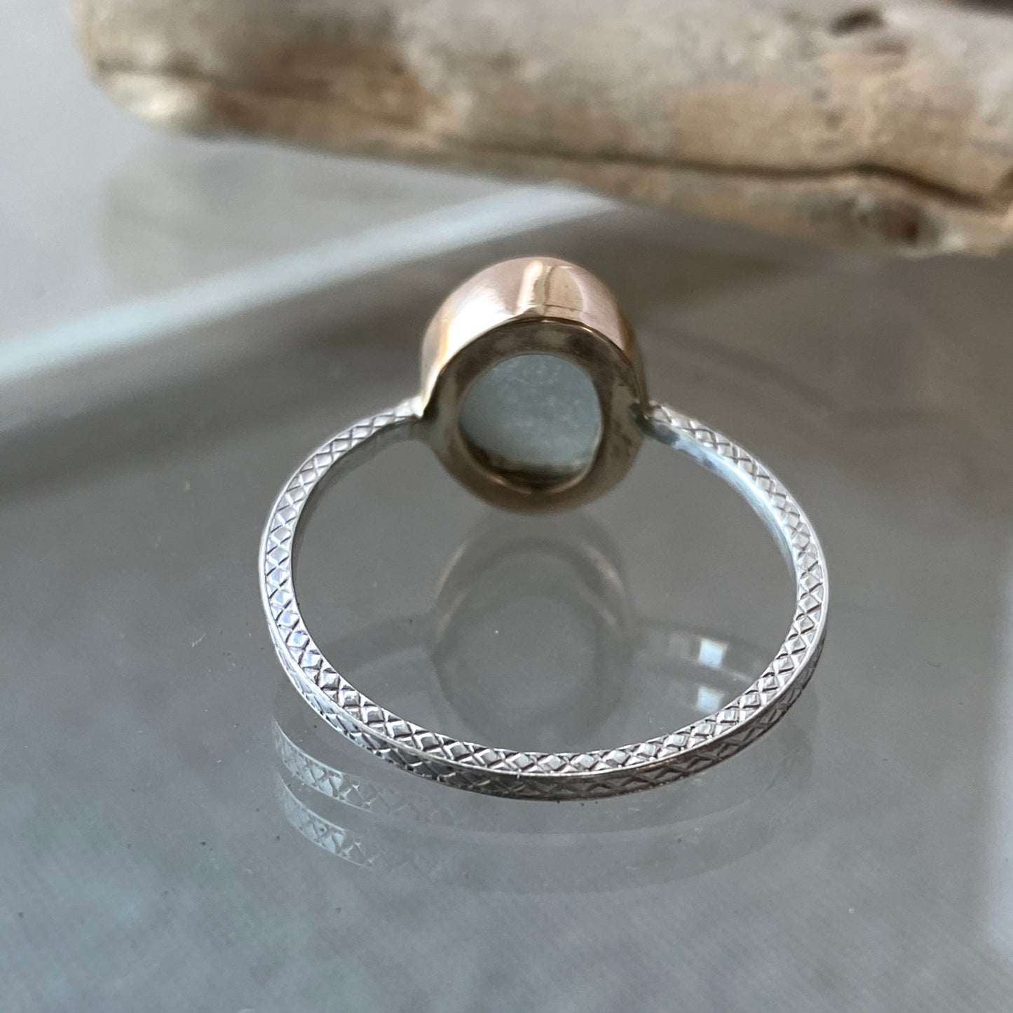 The Dedication Band | Sea Glass Ring