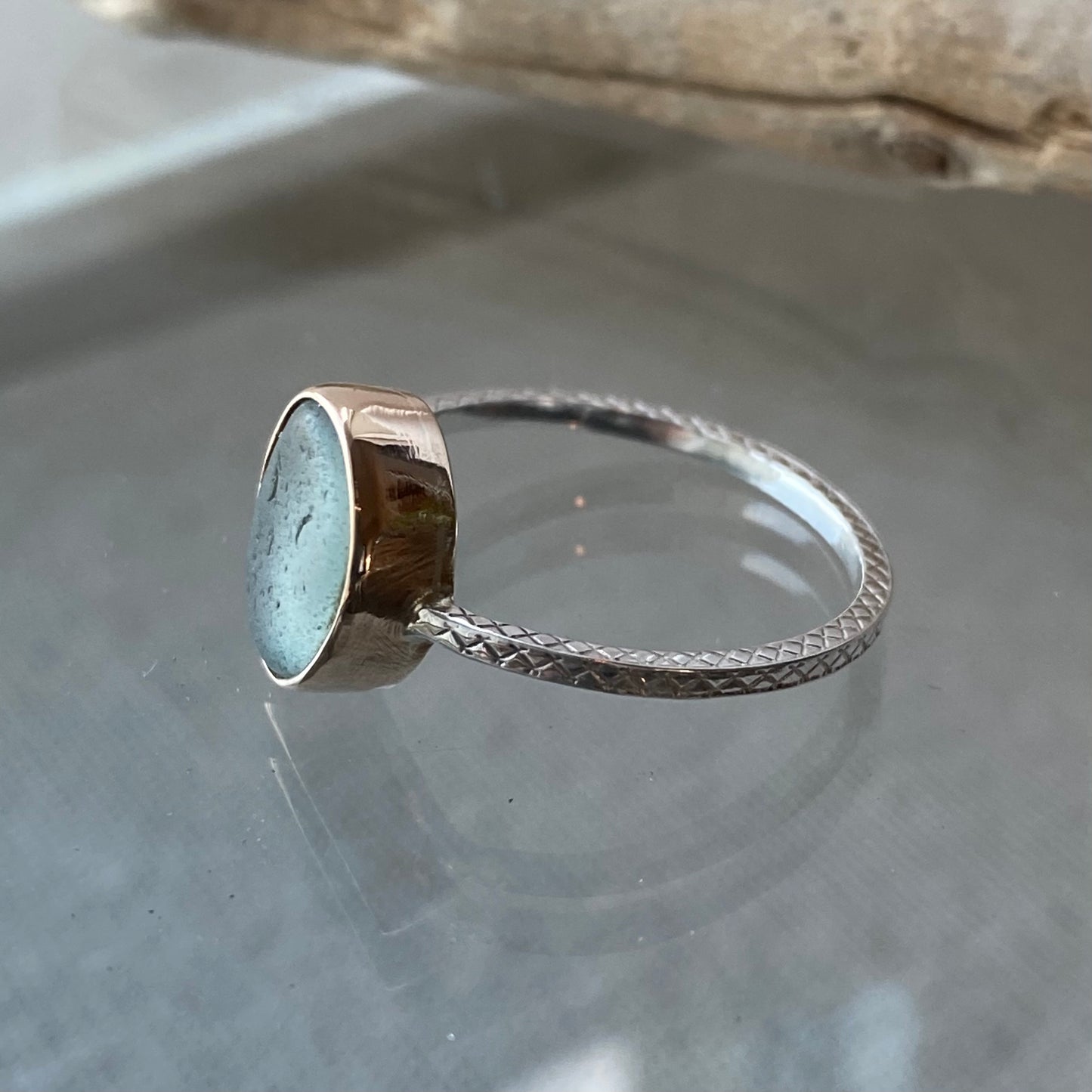 The Dedication Band | Sea Glass Ring
