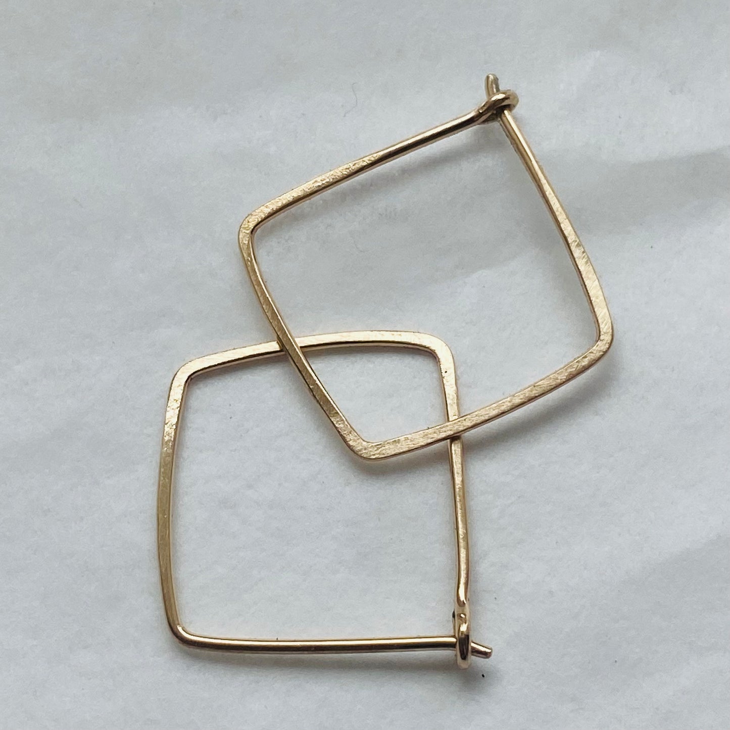 14K Gold Fill Square Hoops by Kate Samson Design