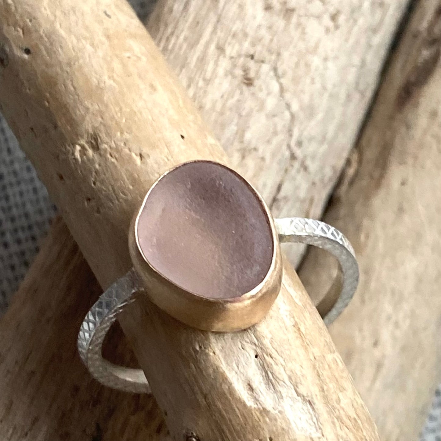 The Dedication Band | Sea Glass Ring
