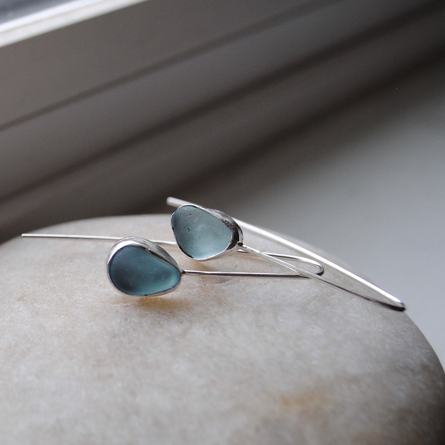 The Threader | Sea Glass Earrings