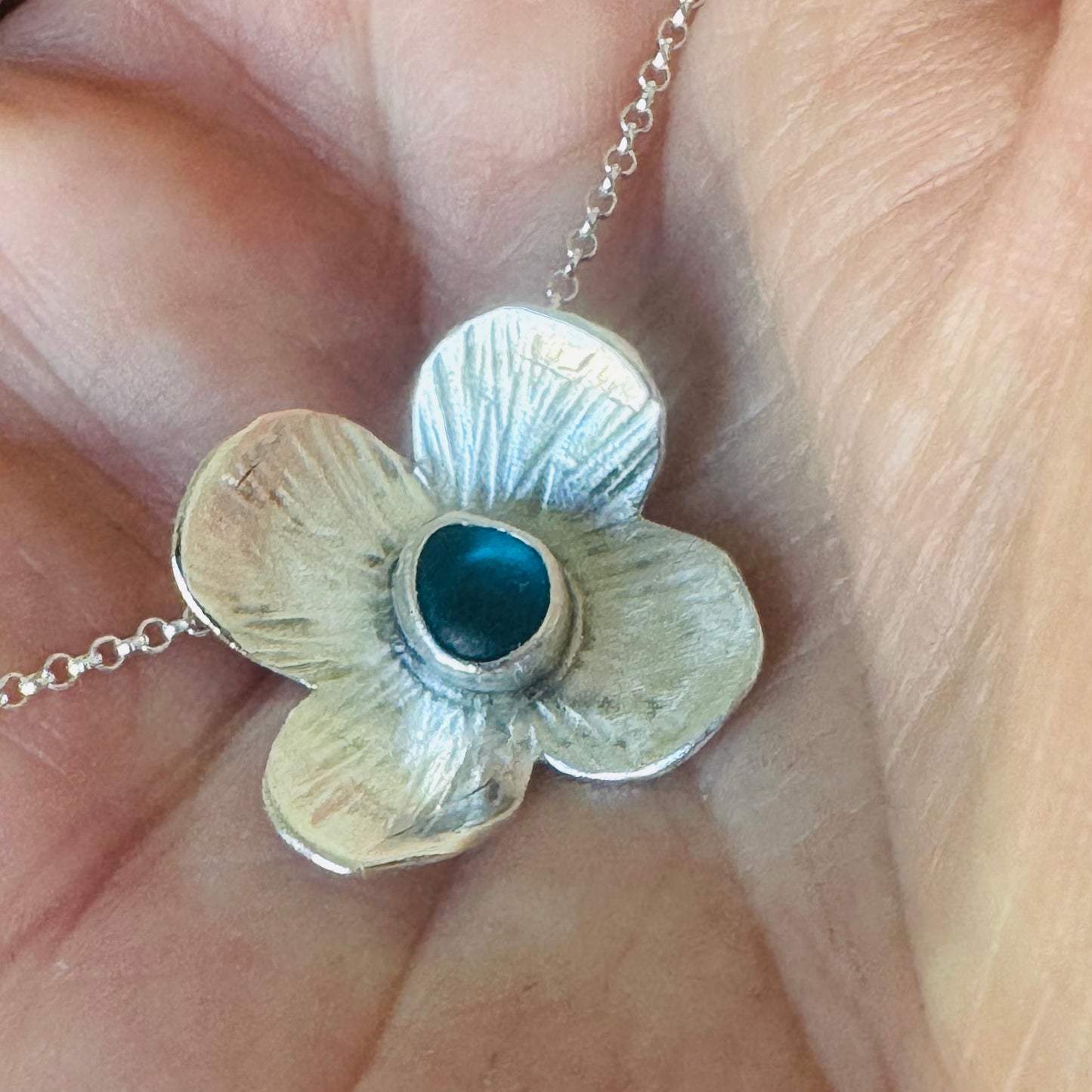 The Petal Pendant | Sea Glass Pendant