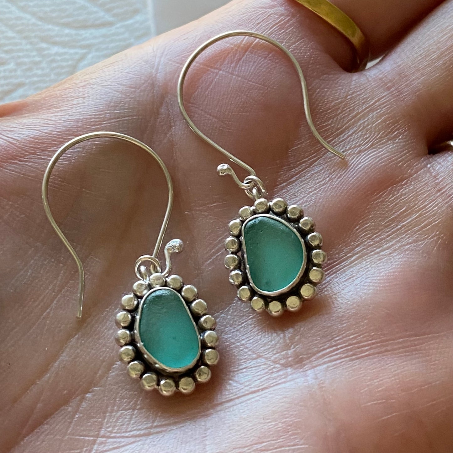 Petal Drop Earring | Sea Glass Earrings