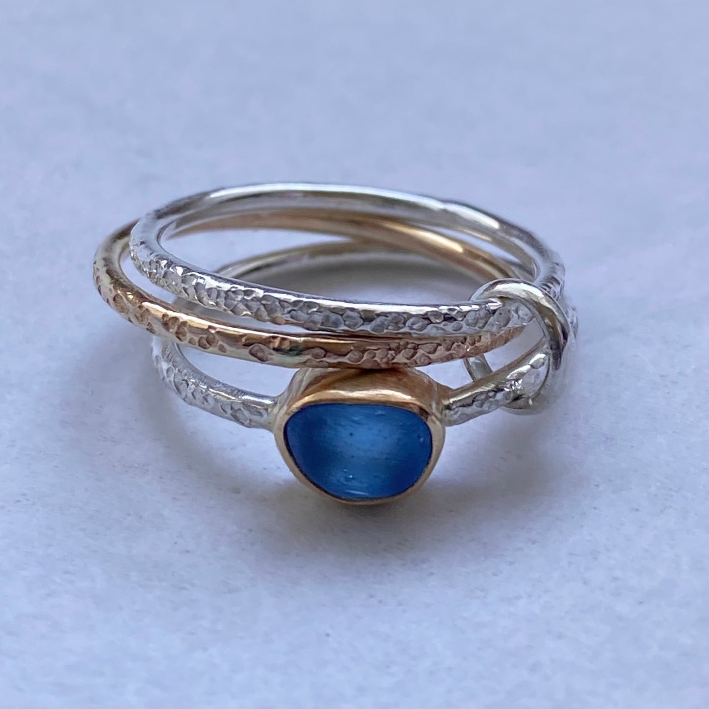 Ternion Tides Sea Glass Ring