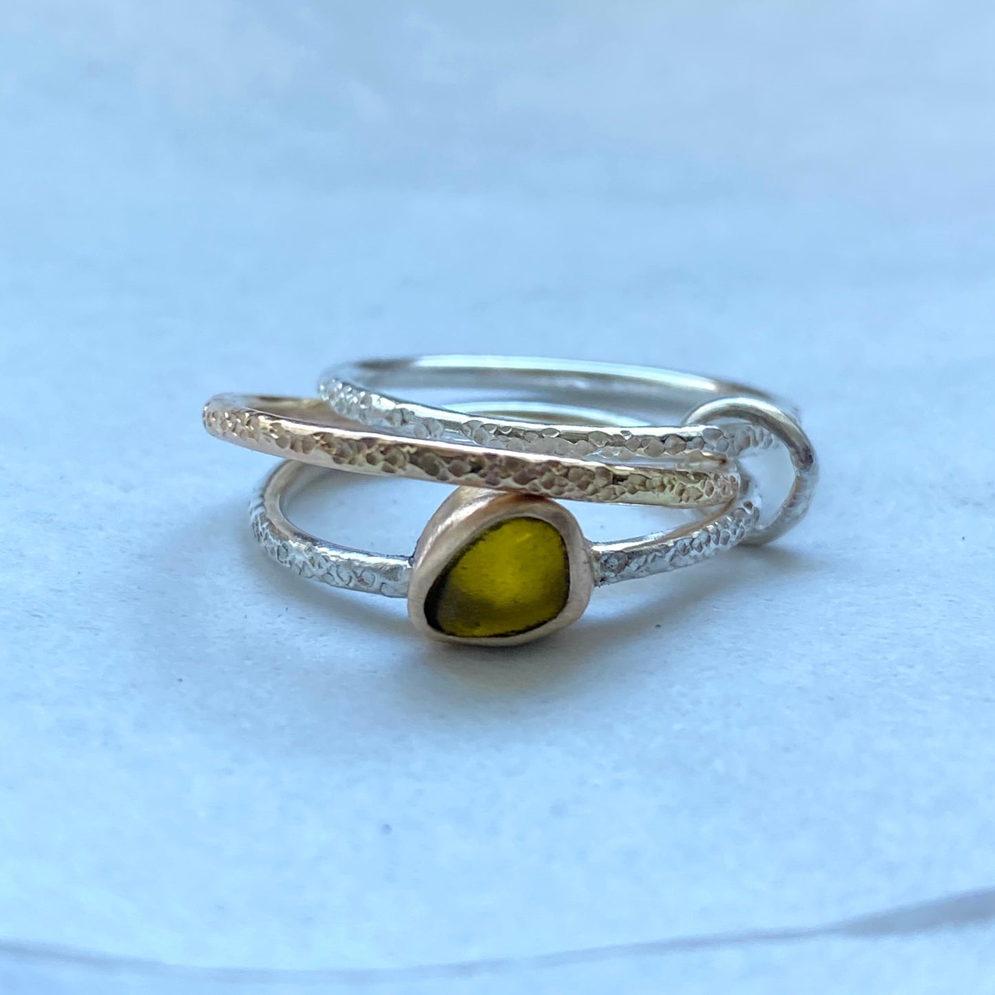 Ternion Tides Sea Glass Ring