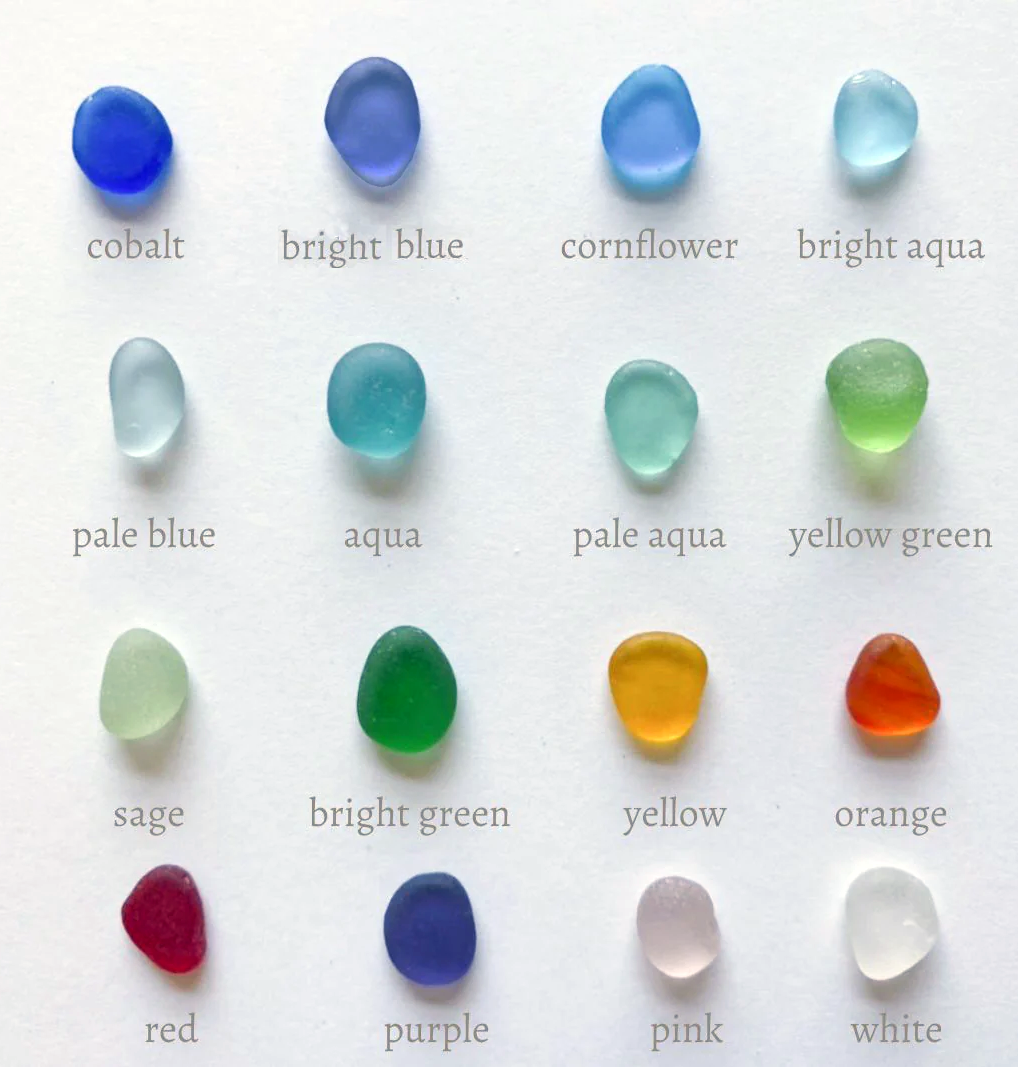The Studs with Edge | Sea Glass Studs