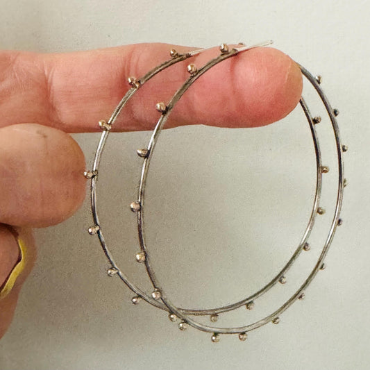 The Classic Hoops with Gold Accents