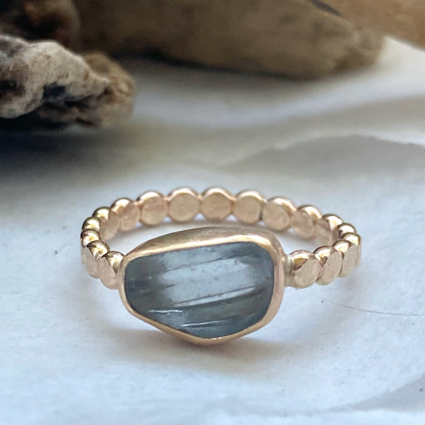 The Repetition Band | Sea Glass Ring