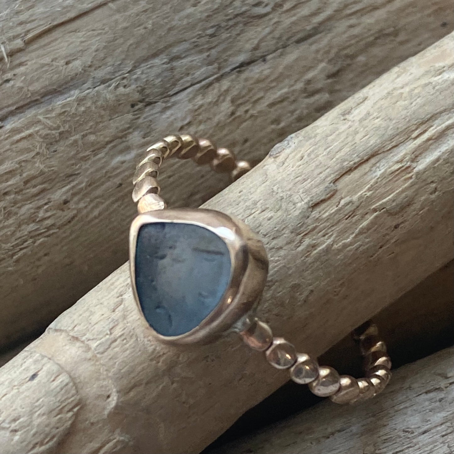 The Repetition Band | Sea Glass Ring