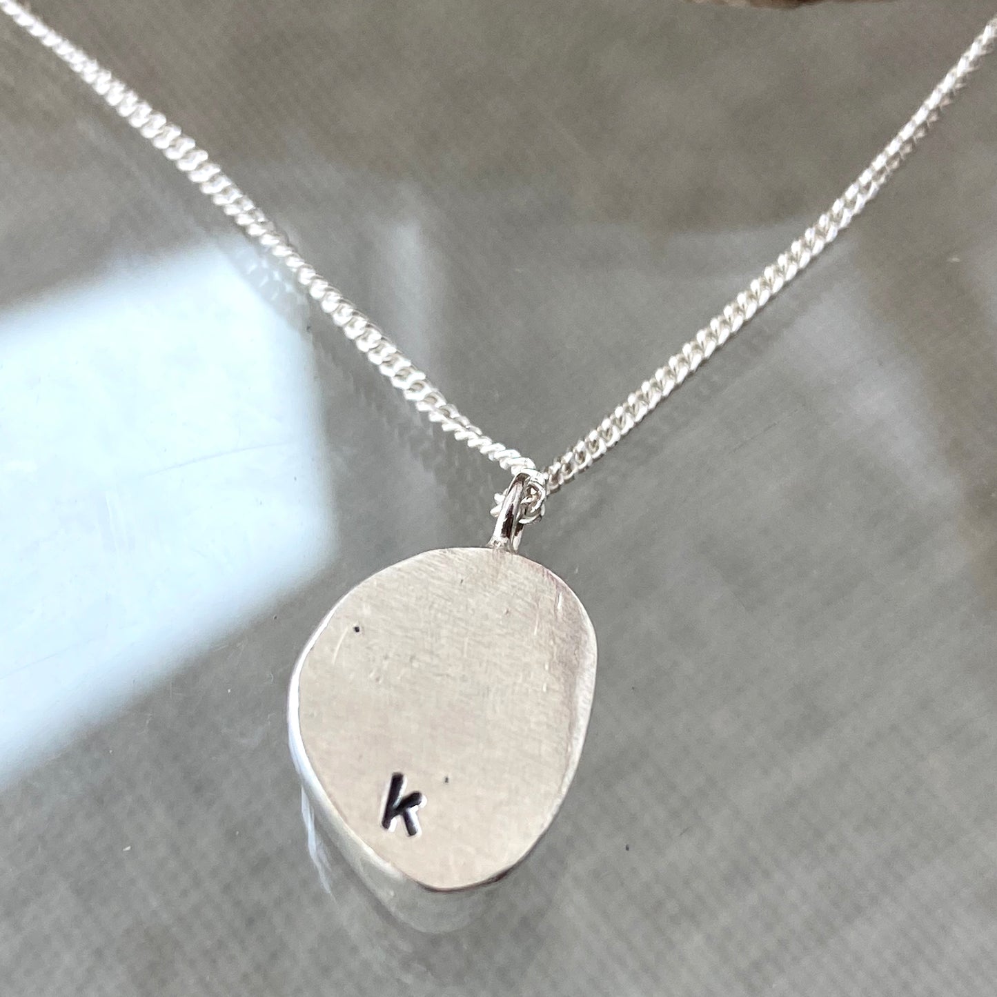 The Classic Pendant | Sea Glass Pendant  | Back of Pendant