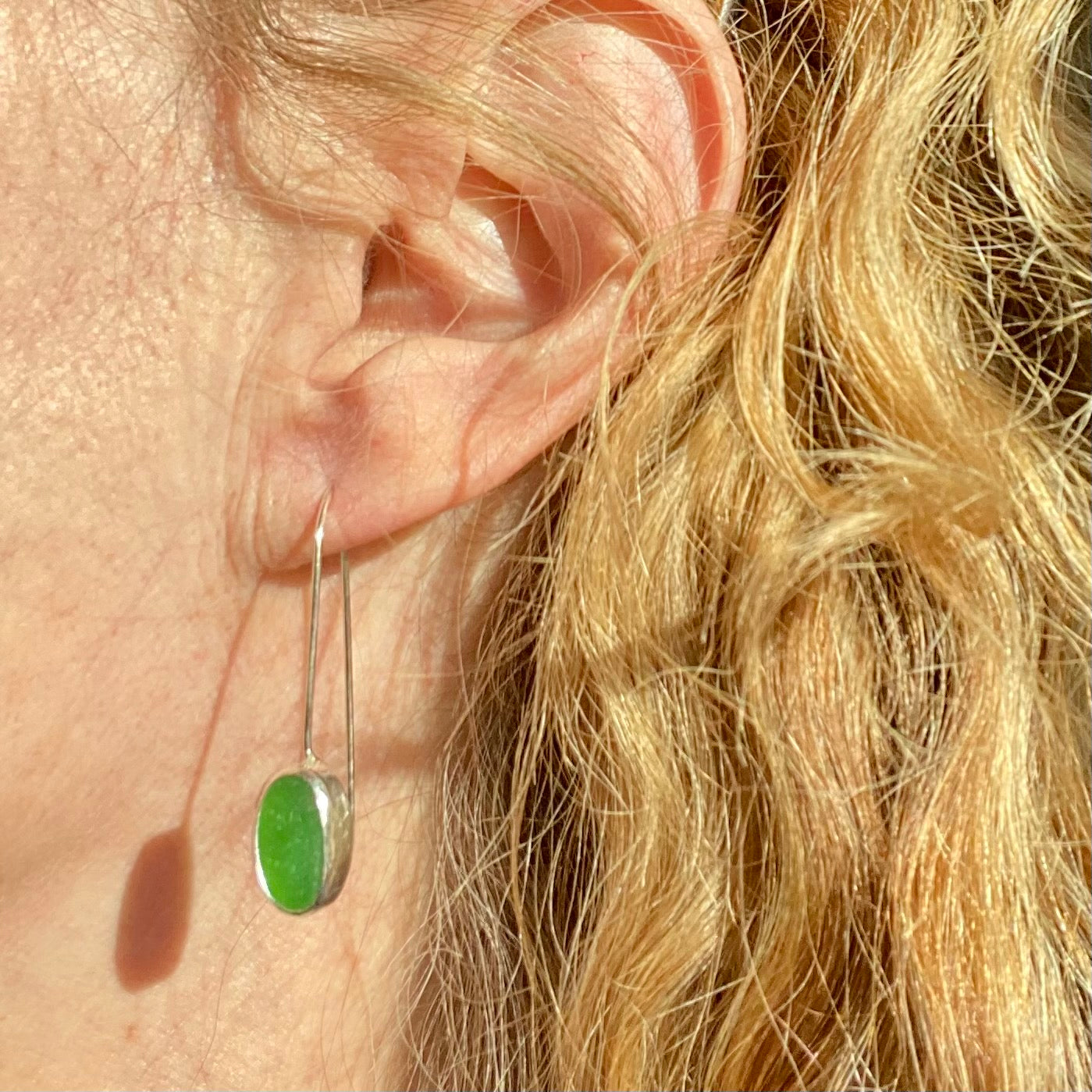 The Threader | Sea Glass Earrings