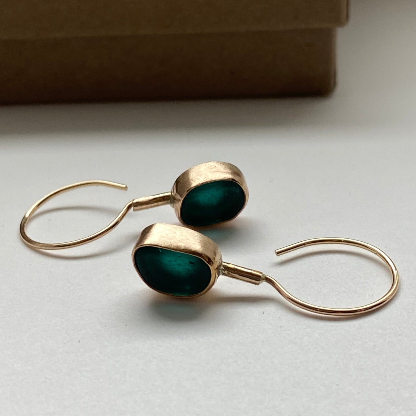 The Offset Earrings | Sea Glass Earrings