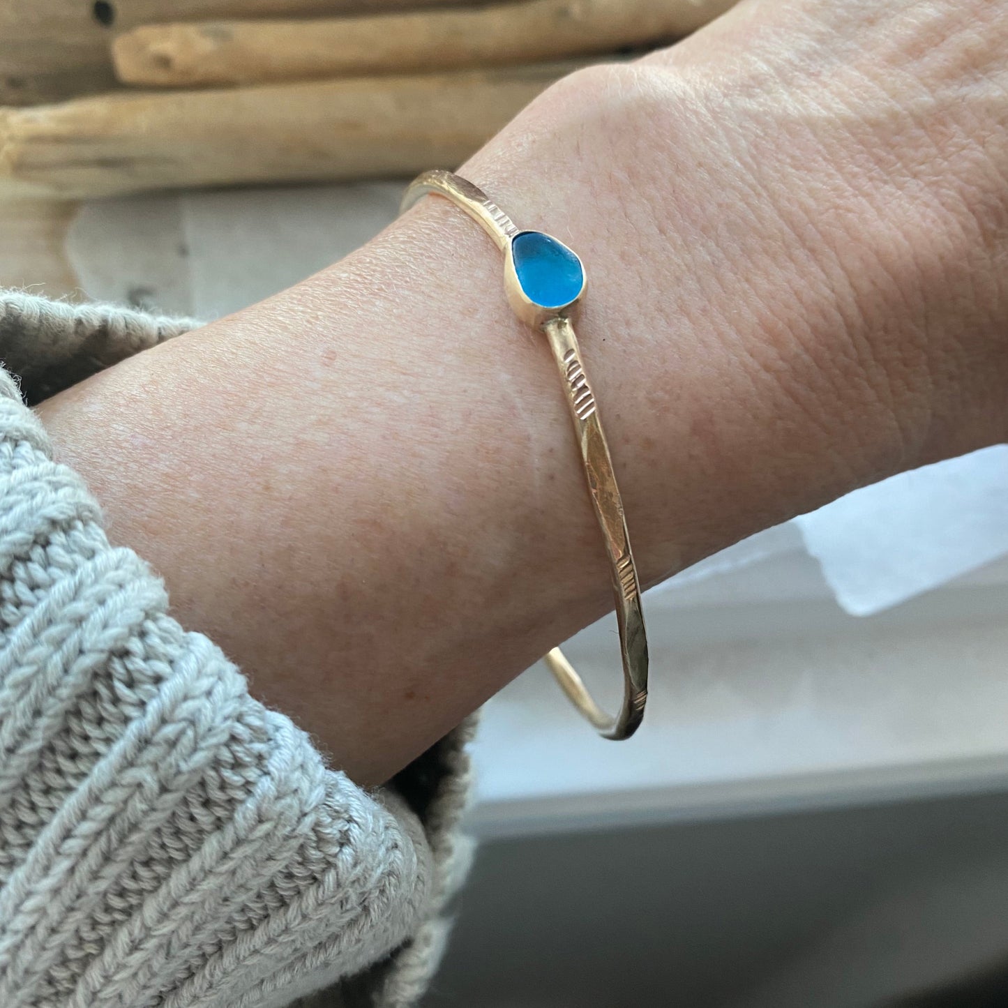 The Classic Bangle | Seas Glass Bangle | Sea Glass Jewelry