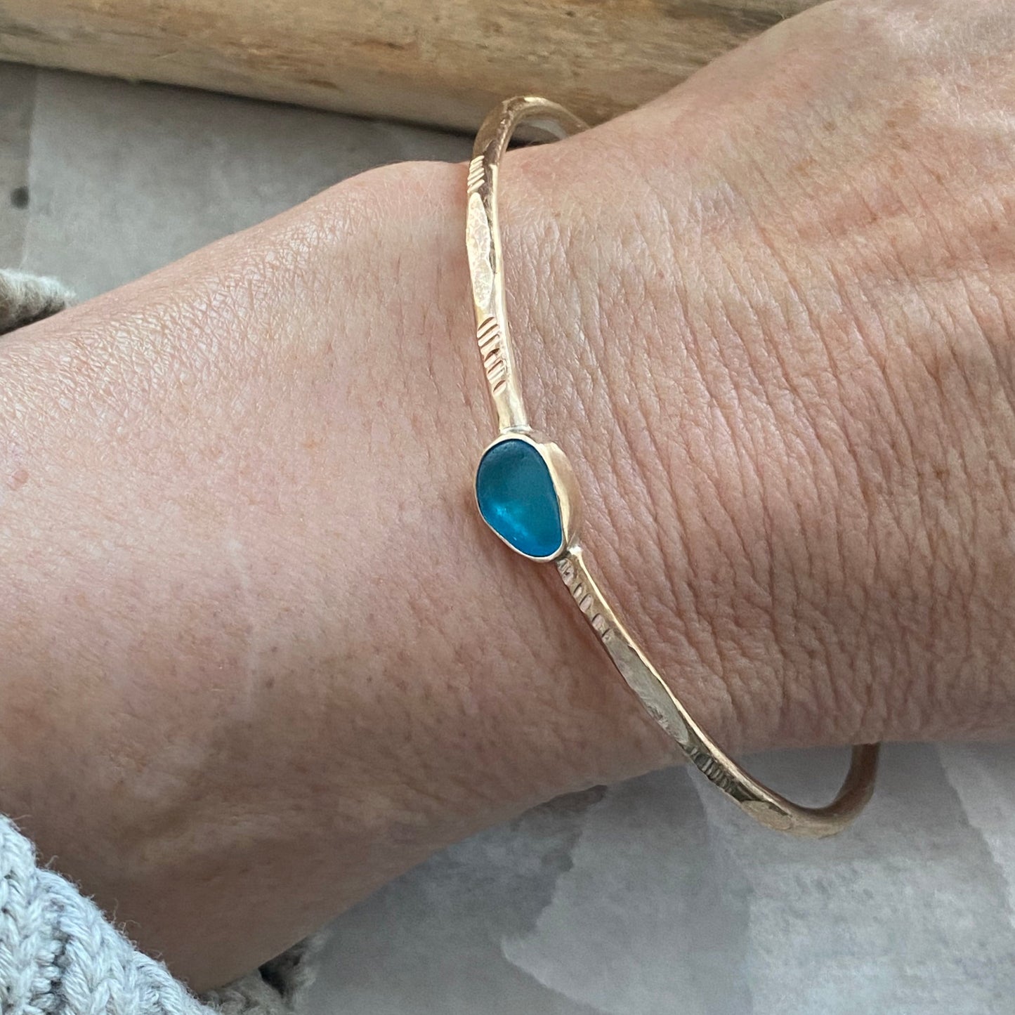 The Classic Bangle | Seas Glass Bangle | Sea Glass Jewelry