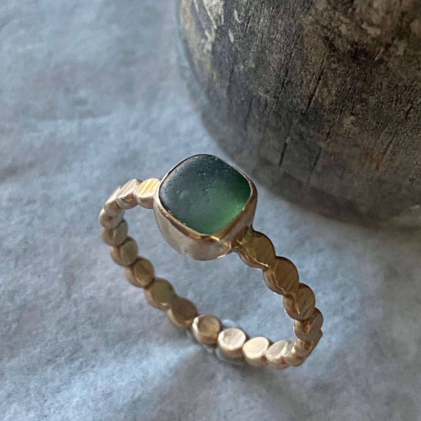 The Repetition Band | Sea Glass Ring