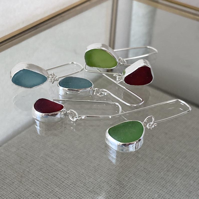 The Drop Earring |  Sea Glass Earrings 