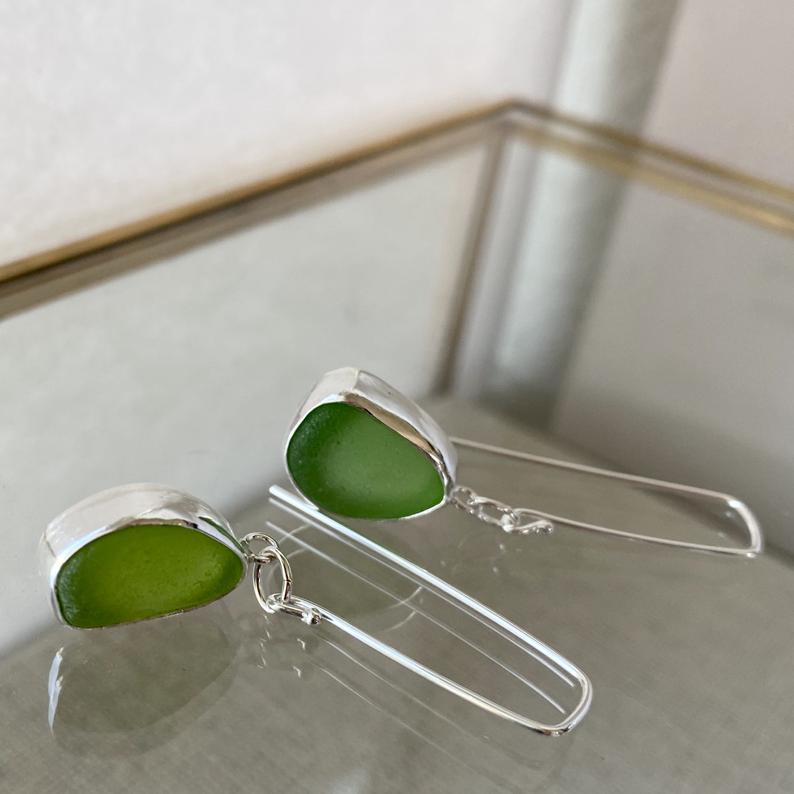 The Drop Earring |  Sea Glass Earrings 