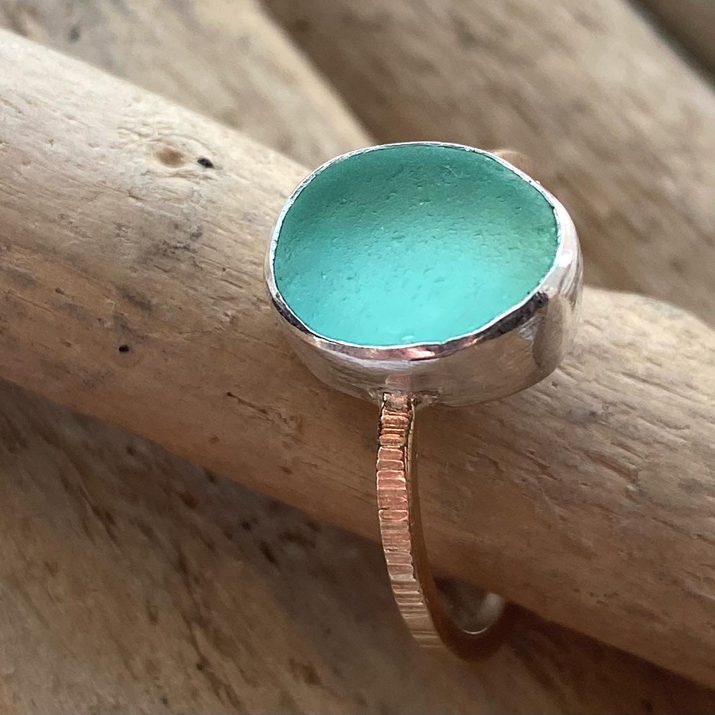 The Nebula Ring | Sea Glass Ring